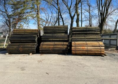 Piles of lumber at Woodstock Lumber